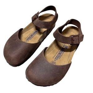 Birkenstock Messina Leather Sandals Women Size 36 Discontinued RARE Brown 5/6